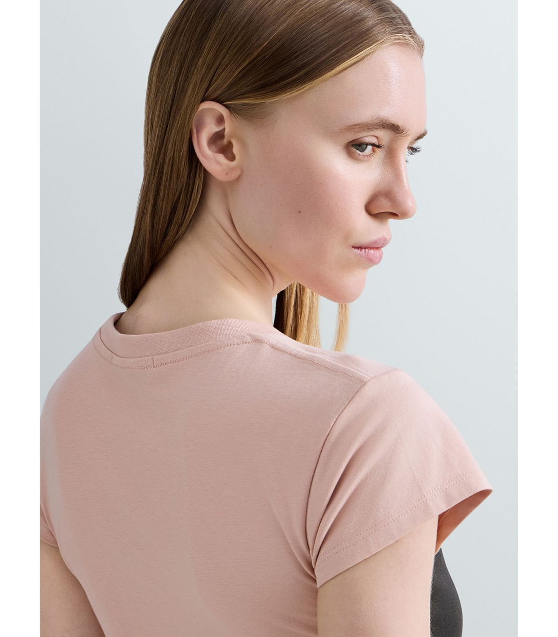 ストレッチコットングラフィックTシャツ 詳細画像 ピンク系 6